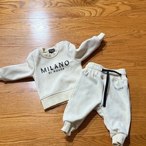 Milano Di Rouge Kids Luxe Cream Jogger Set